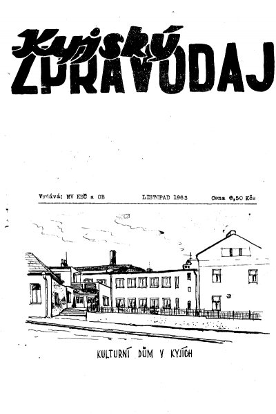 Tituln strana Kyjskho zpravodaje 11/1963 