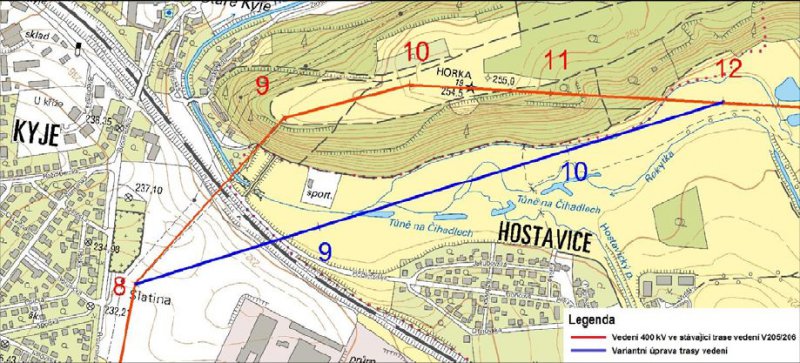 Umstn trasy veden pes such poldr ihadla